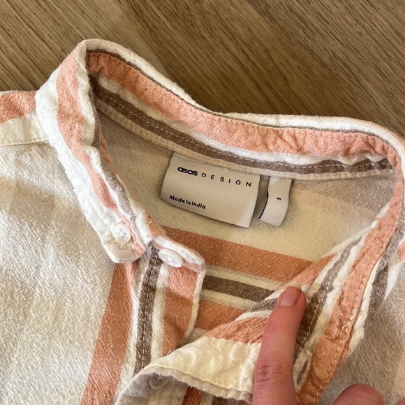 Striped button down beach shirt - Picture 2 of 2